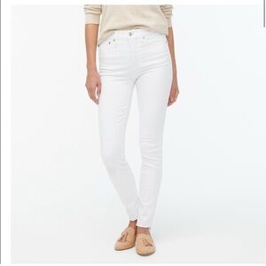 NWOT J. Crew 10" High Rise Skinny Stretch White Jeggings Jeans Women's Size 27